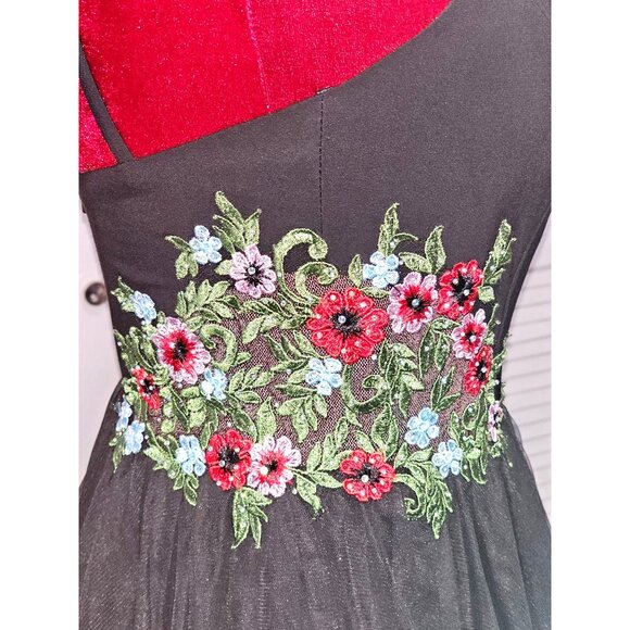 NWT Blondie Nites Stacy Sklar Dress 3 Embroidered Floral Fairycore Sz 7 169 - Picture 7 of 14